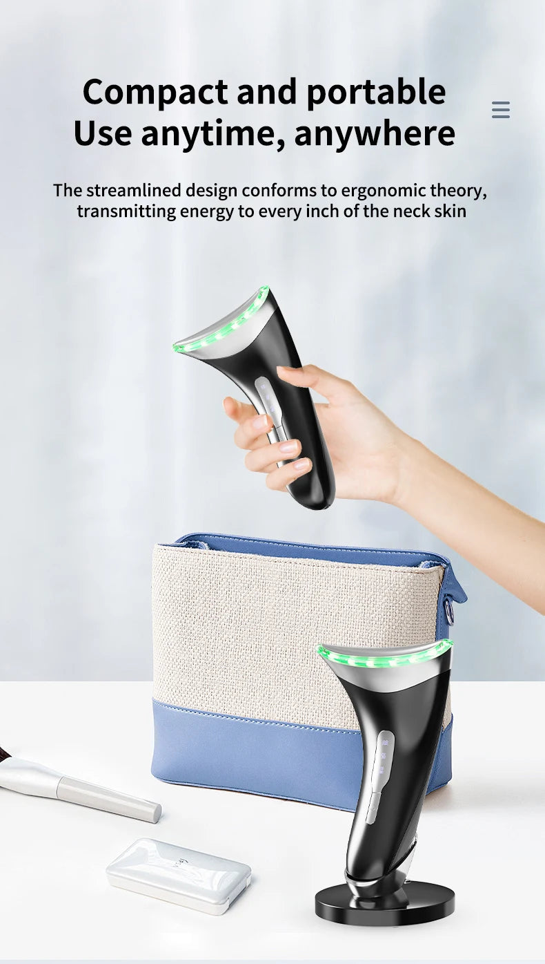 Home Face And Neck Massage Tool, Face Massager, Three Mode, Heating Mode, Skin Care, Facial Device, Portable Beauty Instrument
