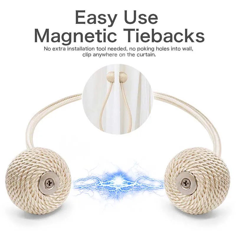 1pc Magnetic Curtain Buckle Holder Tieback Window Accessories Curtain Decorative Curtain Tiebacks