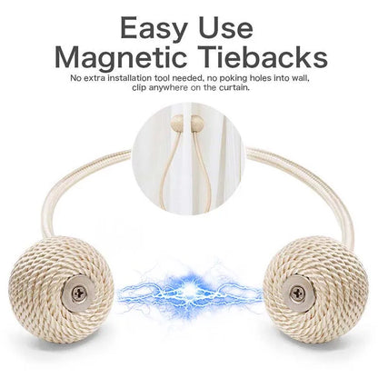 1pc Magnetic Curtain Buckle Holder Tieback Window Accessories Curtain Decorative Curtain Tiebacks