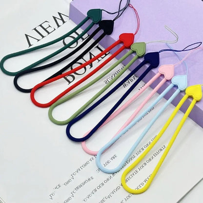 Silicone Wrist Hand Strap Phone Lanyard Key Straps Mobile Phone Strap Phone Charms Pendant Phone Hanging Rope For Mobile Phone