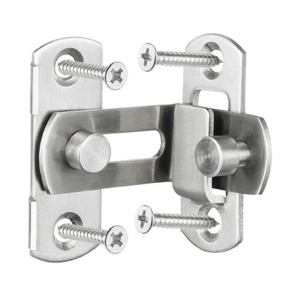 Door Latch Doors Lock 3Inch 90Degree Right Angle Door Latch Buckle Hasp Sliding Lock Barrel Bolt Hardware Safety Door Bolt