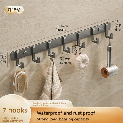Hooks Over The Door 6 Hooks Clothes Coat Hat Towal Hanger Bathroom Organizer Rack By Hanger Holder Home Kitchen Accessories