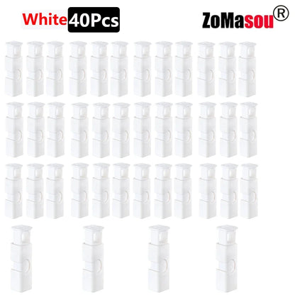 50/1Pcs Reusable Food Sealing Clips Bread Storage Bag Clips For Snack Wrap Bags Spring Clamp Kitchen Organization Sealing Clamp