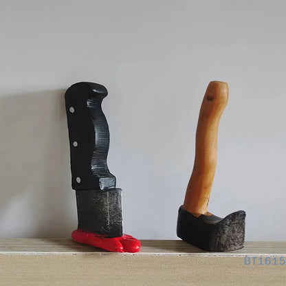 Funny Knife Magnetic Fridge Stickers, 3D Fun Axe Fridge Magnet, Novelty Home Decor Gifts, Eye-Catching Fridge For Iron Surface