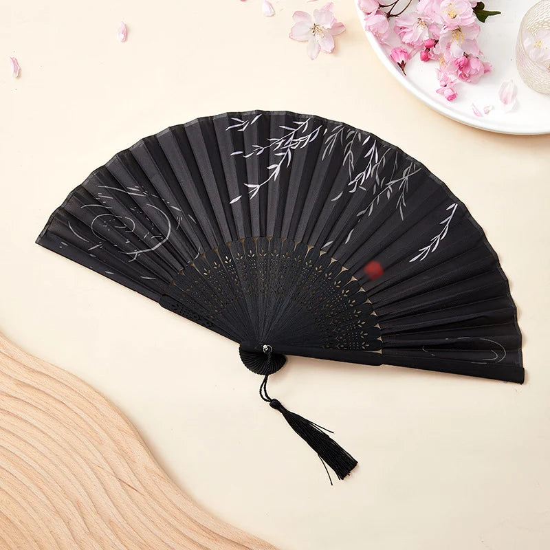 Folding Hand Fan, Retro Style Folding Fan, Birthday Gift, For Dance Performance, Decoration Props
