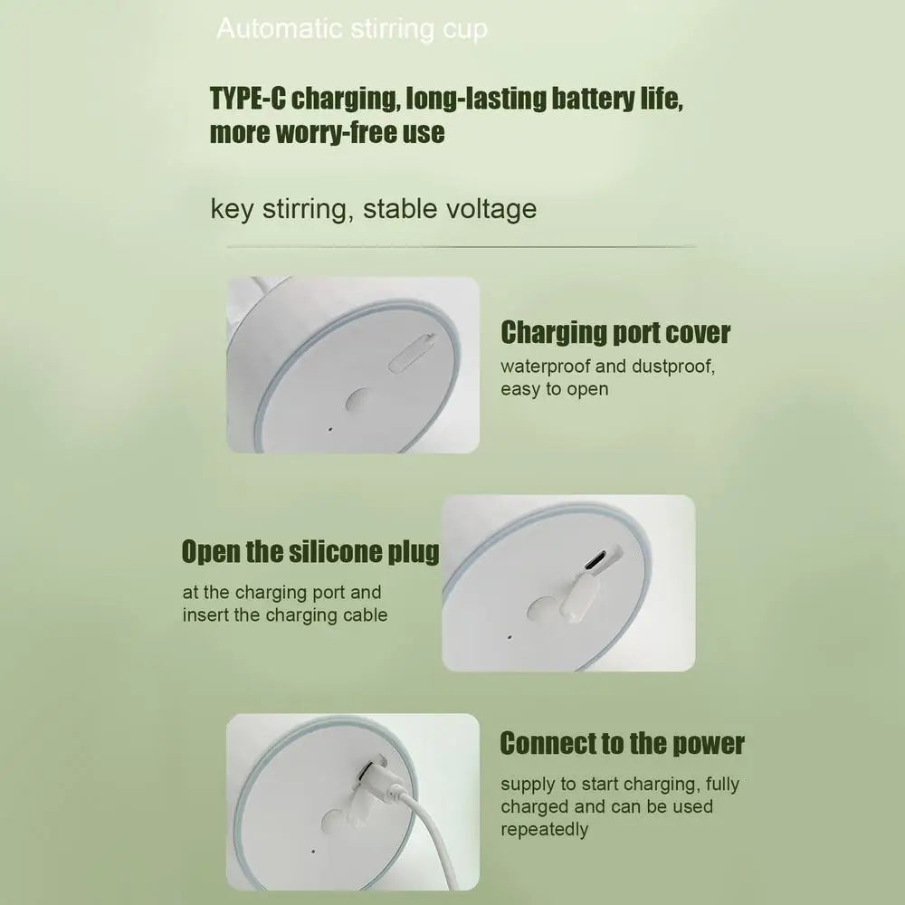 Stirring Mug Blender Shaker Bottles for Protein Mixer Bottles High Speed Mixing Mug Automatic Stirring Cup for Coffee