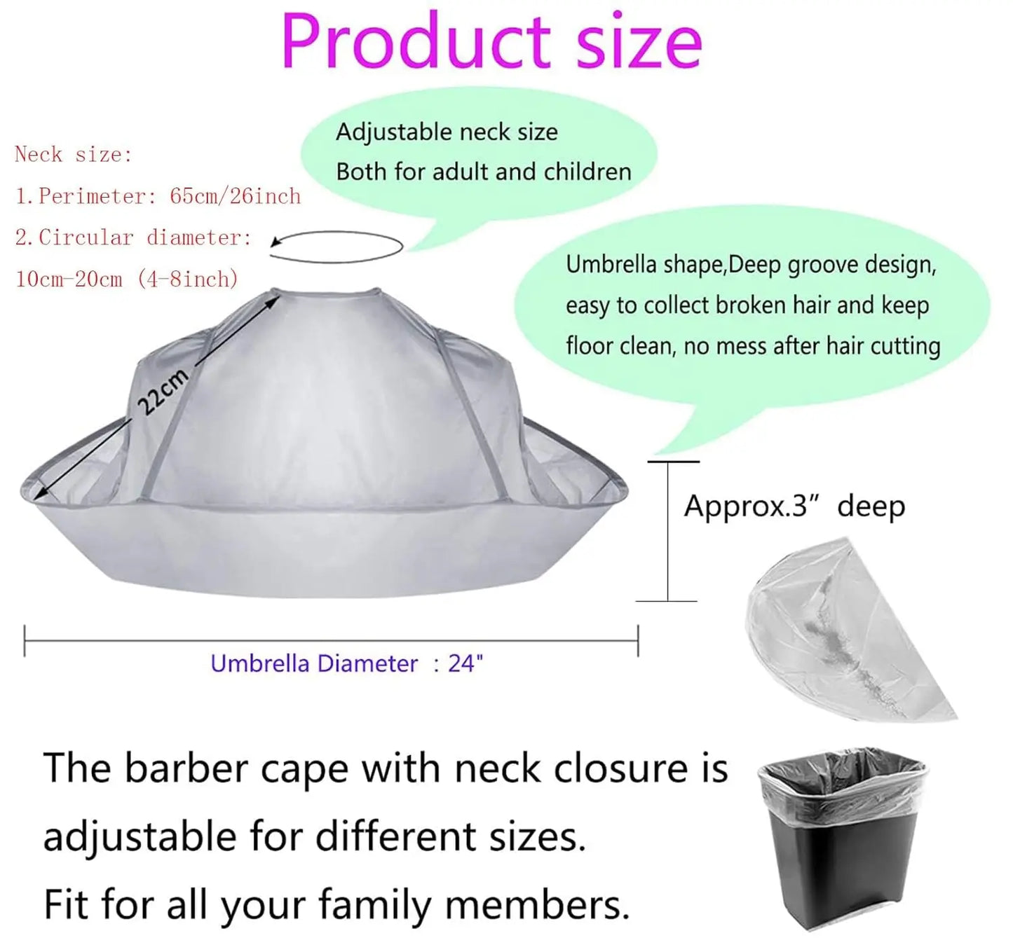 Hair Cutting Cape Haircut Cape Barber Cape Hair Catcher Hair Cape Hair Cutting Tools Umbrella Barber Salon Cape