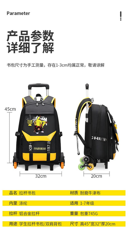TAKARATOMY Backpack Trolley School Bag Pikachu School Bag Stationery Storage Backpack Multifunctional Travel Bag School Season