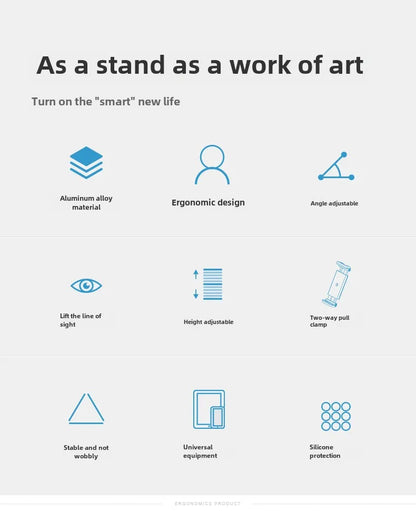 Sturdy Tablet Stand with Adjustable Viewing Angles - Ideal for Bedside, Desktop, and Kitchen Use