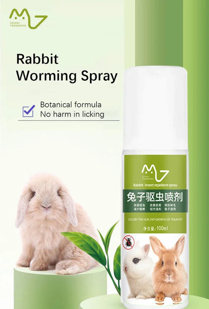 New Rabbit Supplies Complete Set Cleaning Deodorizing Pet Rabbits External Anthelmintic Spray Inhibiting Harmful Substances