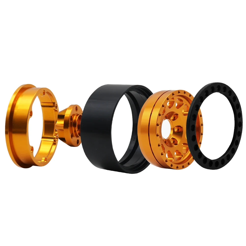 Metal 1.9 Beadlock Wheel Rim Hub for 1/10 Hsp Redcat Rc4wd WRAITH Tamiya Axial SCX10 D90 HPI RC Car Spare Part