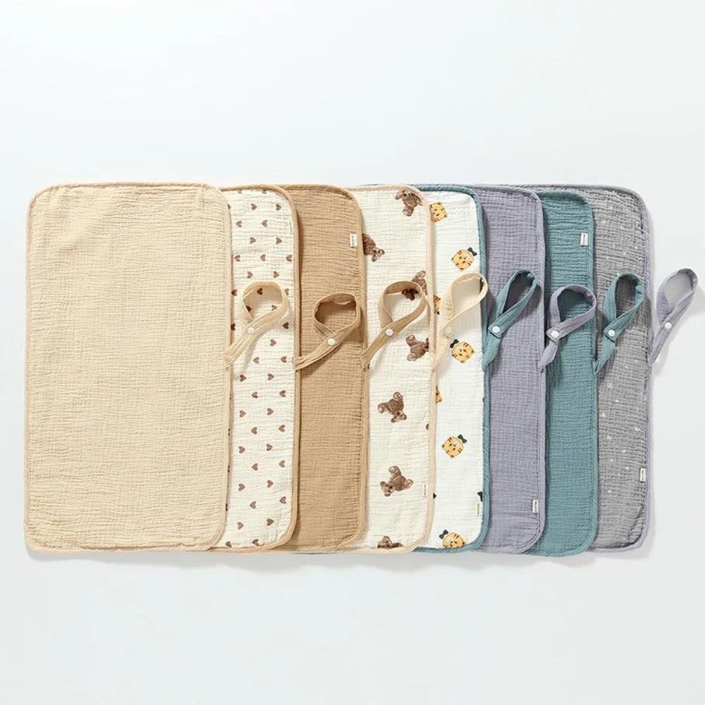 Soft Baby Diaper Changing Pad Strong Absorbent Breathable Infant Diaper Mat Hypoallergenic Diapering Sheet Baby Bed Pad Nursery