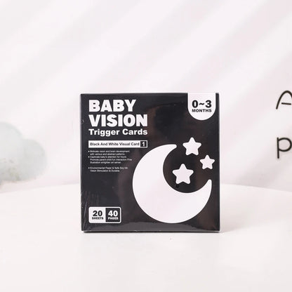 Baby Wooden Montessori Toys Mirror Tummy Time Infant Mirror Black White Contrast Visual Stimulation Sensory Development Toys