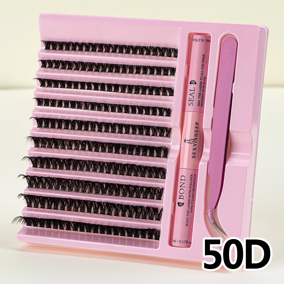DIY eyelash set 200 eyelash clusters 30D 40D 50D eyelash extension makeup tool with glue and tweezers
