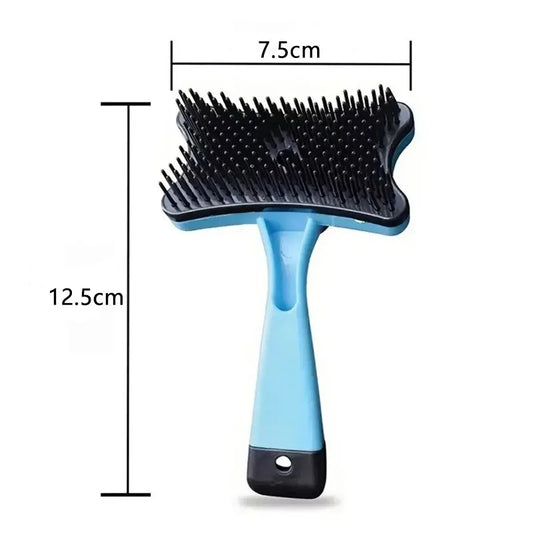 Pet Hair Removal Brush Gentle on Skin Static Free for Cats Dogs One Click Button Massage Comb Removes Loose Fur Static-free Bris