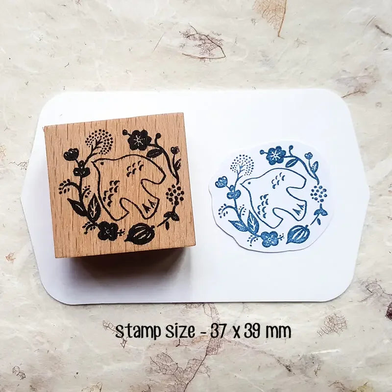 Stamp Scrapbooking Supplies Flower Petal Birds Stationary Kawaii Wooden Stamps