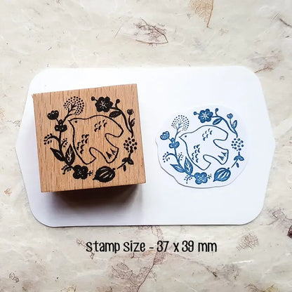 Stamp Scrapbooking Supplies Flower Petal Birds Stationary Kawaii Wooden Stamps