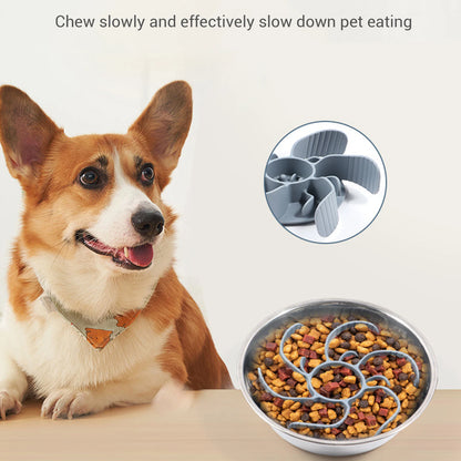 Slow Feeder Dog Bowl Insert Choking Prevention Slow Feeding Bowl dium Breed Large Sized Dog