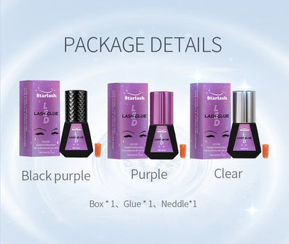 Starlash UV - 005 LED Lash Extension Glue | 1s/2s Fast Cure | 7 - 10 Weeks Hold | Waterproof & Sensitive - Safe