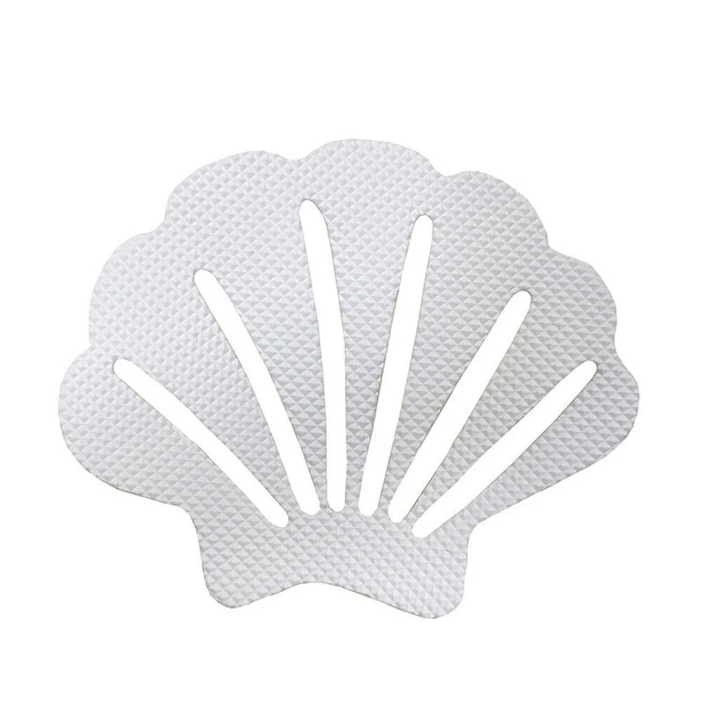 12pcs Shell Shape Anti Slip Stickers Anti Slip Bath Grip Stickers Shower Strips Pad Waterproof Adhesive Floor Safety Tape