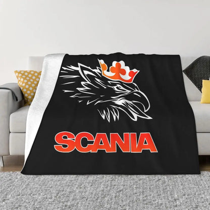 Sweden Saabs Scanias Blankets Fleece Winter Portable Lightweight Thin Throw Blanket for Bedding Travel Bedspread