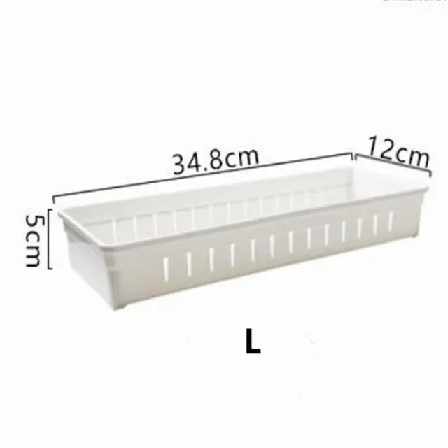 Kitchen Drawer Organizer Cutlery Storage Box Adjustable Cabinet Organizer with Divider Board Utensil Storage Box for Drawers