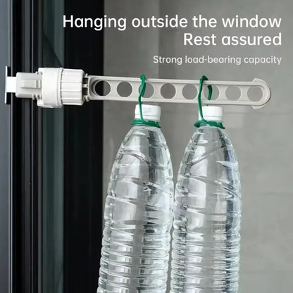 Drying Rack Bathroom Door and Window Rack Eight-hole Clothes Rack Balcony Window Multifunctional Portable Clothes Rail