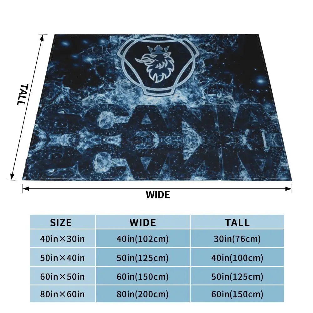 Sweden Saabs Scanias Blankets Fleece Winter Portable Lightweight Thin Throw Blanket for Bedding Travel Bedspread