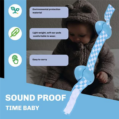 MACH-Baby Noise Cancelling Ear Protection Earmuffs For Infants With Elastic Headband Airplane Travel Baby Accessories A
