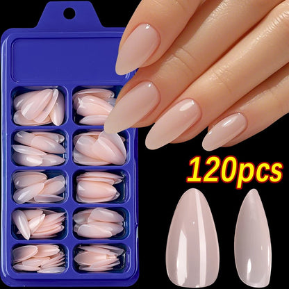 576pcs/Box Colorful Fake Nails Black Red Design Fake Nail Oval Short Square Press On False Nails Mixed Full Cover Nail Tips