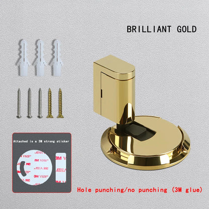 No-punch Door Suction Windproof Ground Suction Anti-collision Door Stopper Household Door Stopper Door-impact Fixed Door Stopper