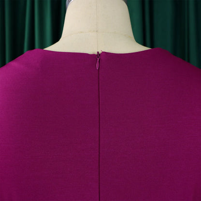 Office Dresses for Ladies 2024 Latest Summer Simple Elegant Half Sleeve Formal Church Dress Women Knee Length Pencil Peplum Dres