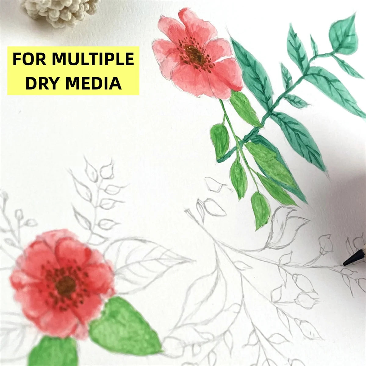 A4 30 Pages Paper Watercolor Book Hand-painted painting Book Fine Lines Water-Solube Color Art Supplies