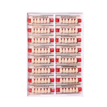 16/12 Sets/ Box Dental Teeth Anterior Posterior Polymer Denture acrylic Tooth A2 A3 2 Layers Dentistry Materials Education Model