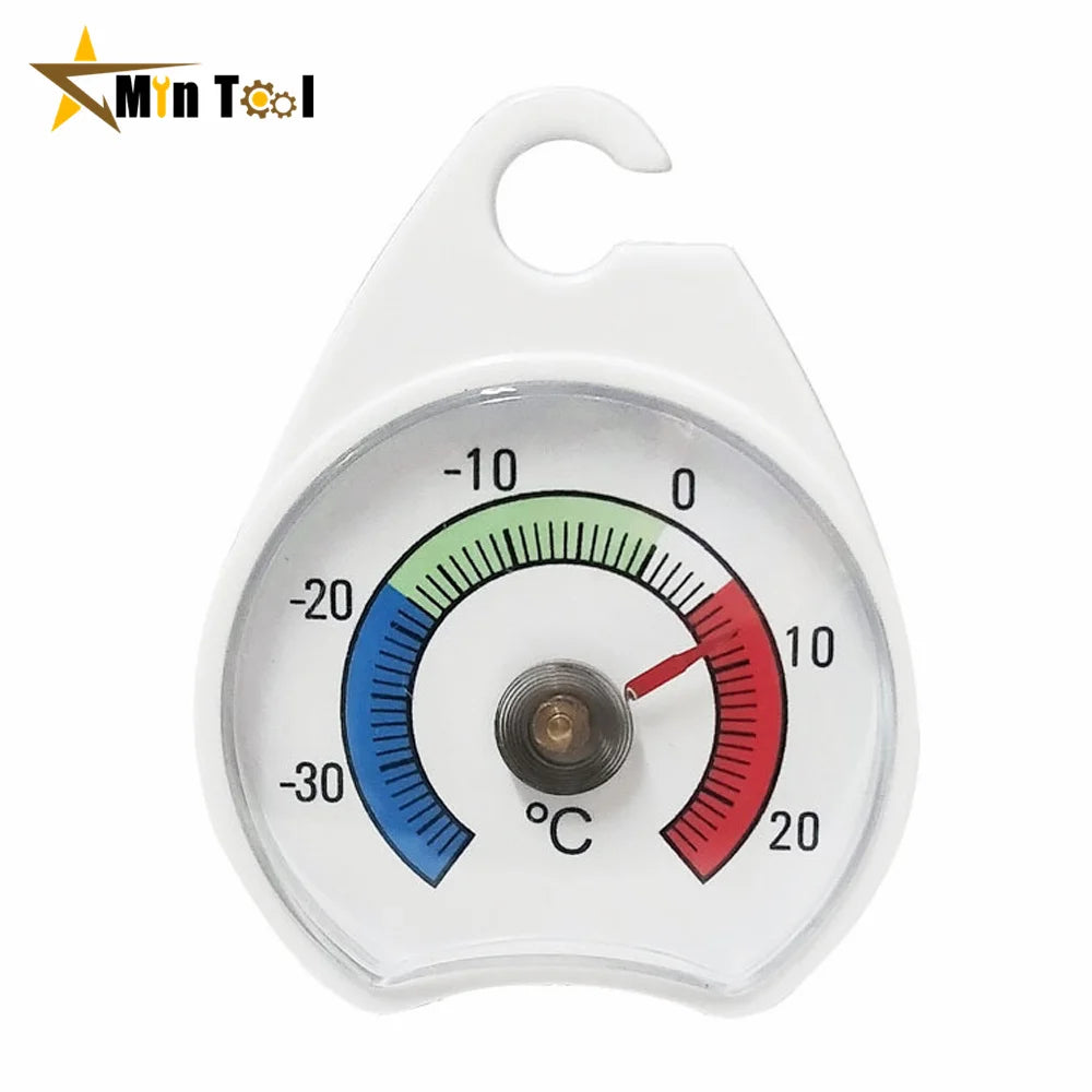 Type -30 to 20°C Rrigerator Freezer Pointer Thermometer Fridge Refrigeration Temperature Gauge with Hook Home Temp Stand