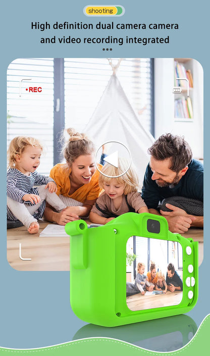 Xiaomi Children's Digital Camera Mini Camera Video Camera Small SLR Action Camera Cartoon Toy HD Dual Camera Photo Birthday Gift