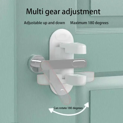 Childproof Anti-theft Door Stopper for Girls Easy-Install White Baby Safety Door Lock Universal Child Protection Locks Windows