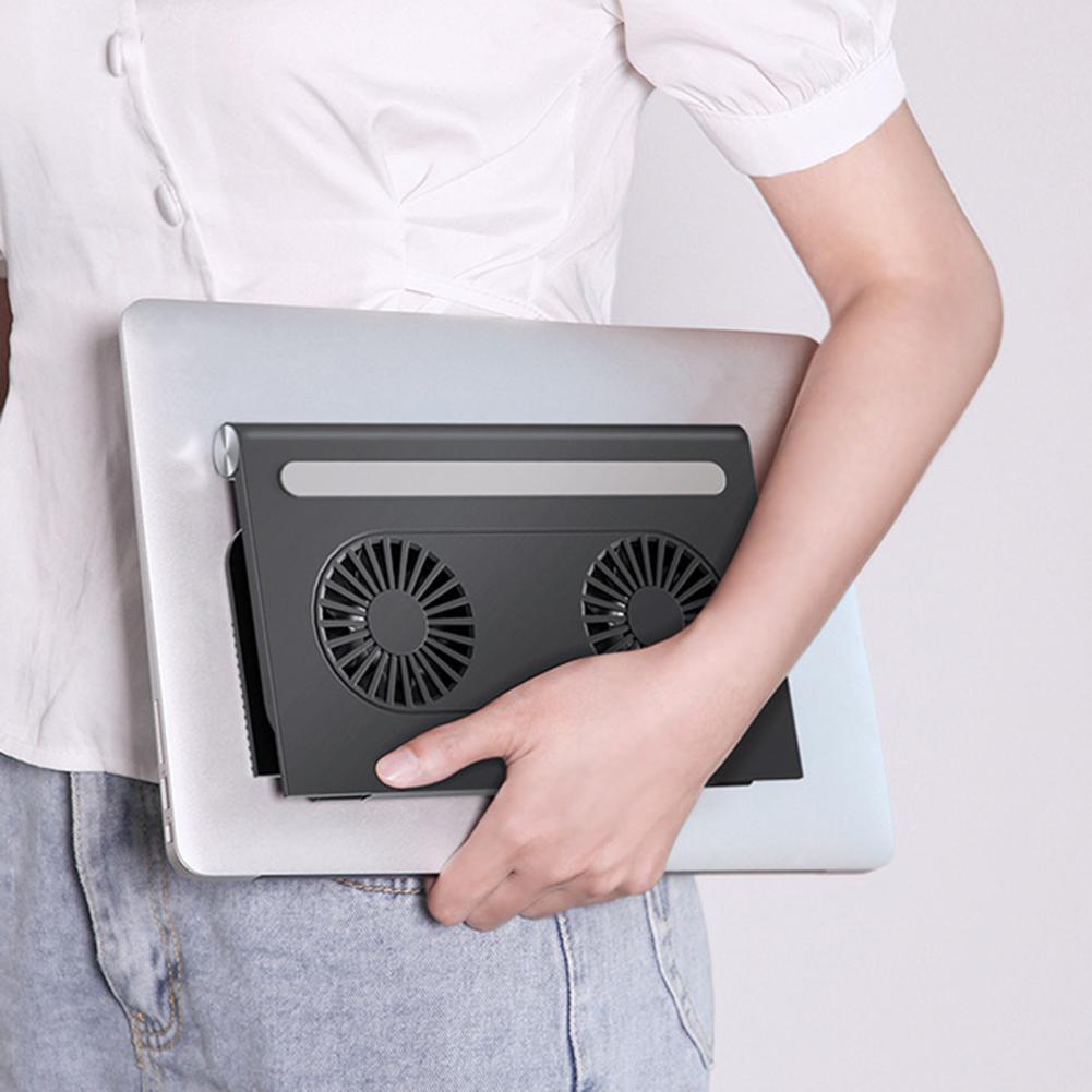 Laptop Cooler Silent Computer Cooling Fans Slim Portable Laptop Cooler Mute Base Game Laptop Stable Stand Laptop Air Cooling