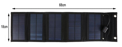 100W Foldable Solar Panel Charger 5V USB Output Power Charge Portable Solar Cells for Phone Home Outdoor Camping Outdoor Hiking