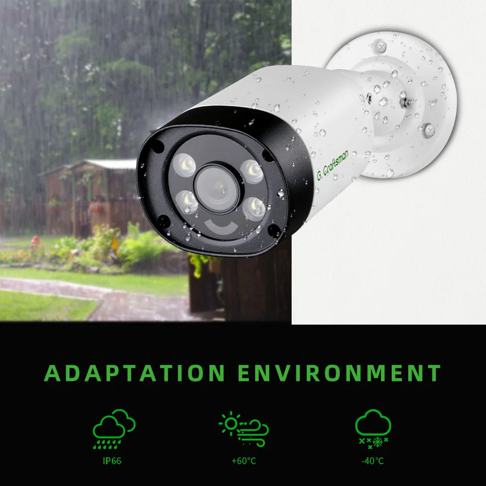 XMeye 6MP 8MP 3.6mm Security POE Audio Red&Blue Warning Lights Onvif Video Surveillance Security