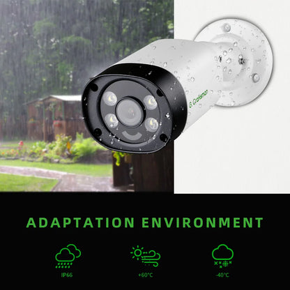 XMeye 6MP 8MP 3.6mm Security POE Audio Red&Blue Warning Lights Onvif Video Surveillance Security