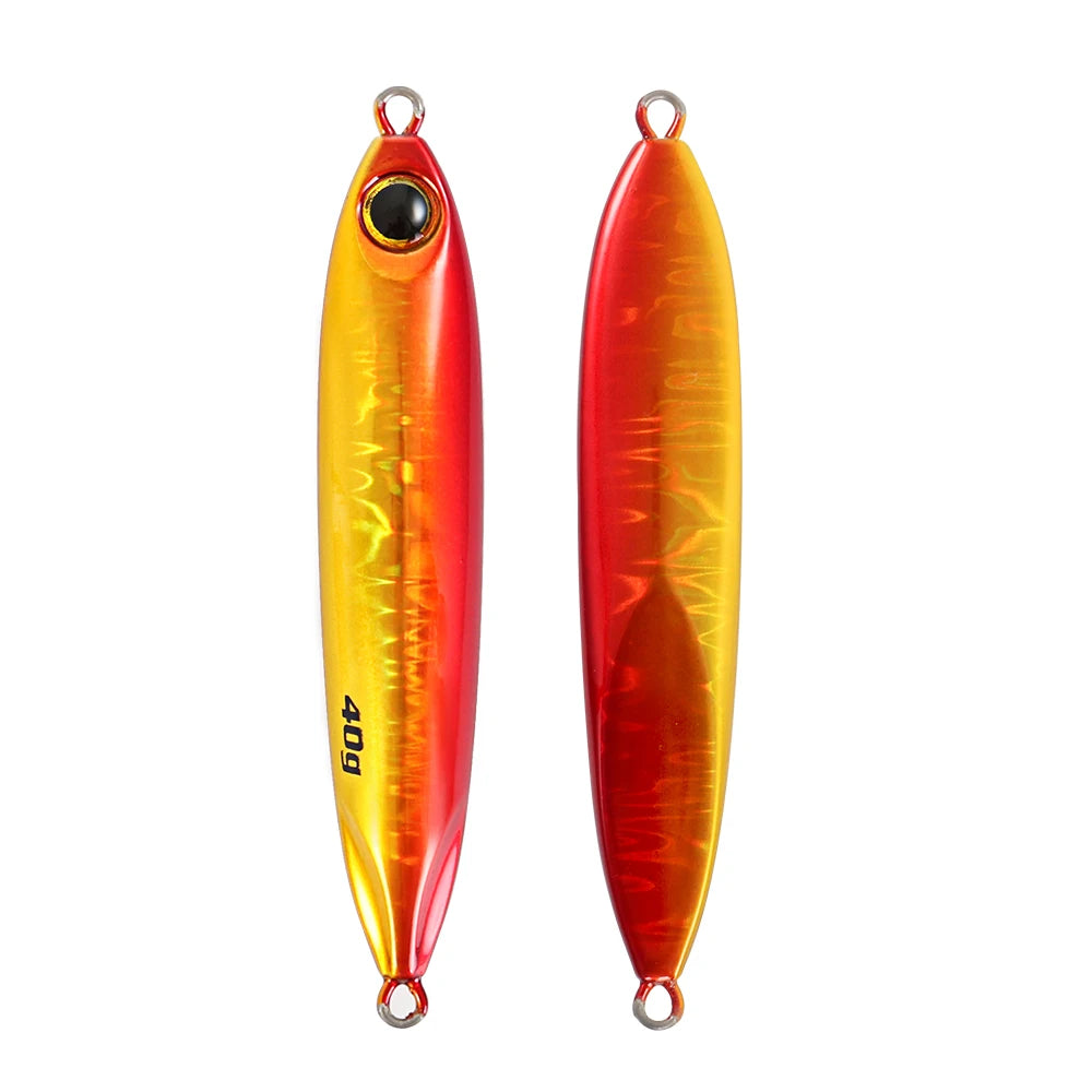 JIGGING PRO 40g 60g Slow Blatt Cast Slim Shore Jigging Lure Long Cast Metal Jig Fishing Bait