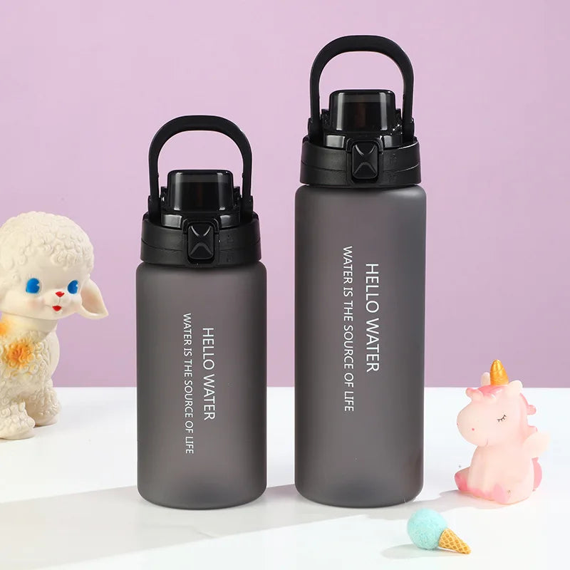 Sports Water Bottle Fitness Water Bottle Portable Outdoor Water Cup Reusable Water Bottle With Flip Top Lid Travel Water Bottle