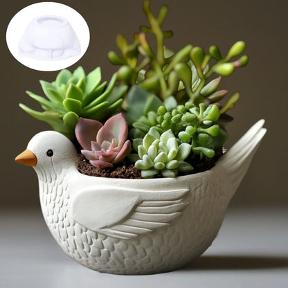 Church relief succulent plant flowerpot resin silicone mold house church storage box mold tower church cross relief gypsum molds