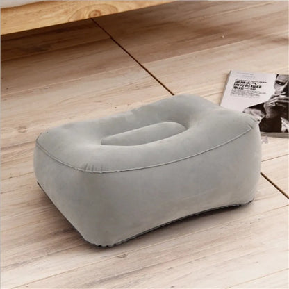 Inflatable Soft Footrest Pillow PVC Inflatable Foot Rest Pillow Cushion Air Travel Office Home Leg Up Relaxing Feet Almohada