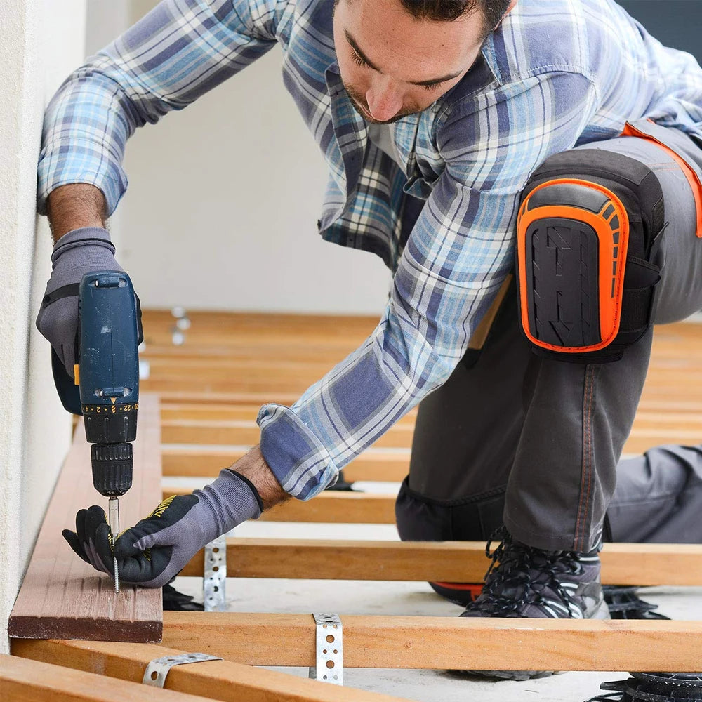 Knee Pads for Work,Construction Knee Pads for Men,Heavy Duty Comfortable Anti-slip Foam Gel Knee Pads for Gardening Flooring