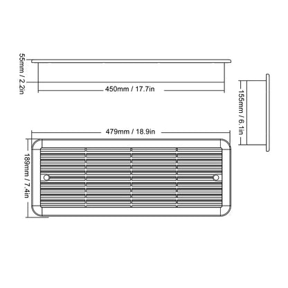 Rv Fridge Fan Rv Refrigerator Fan 12V Three Fans Quiet RV Side Vent Fan with Protecting Net for RV  Motorhome Yacht Boat