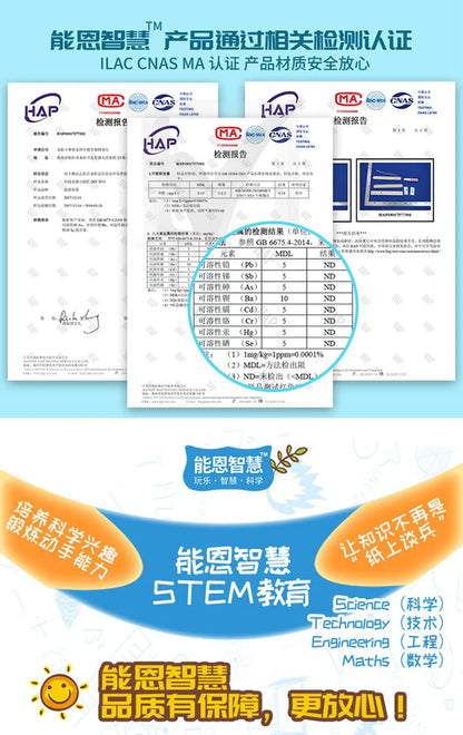 Toy Object Immobilizer DIY Technology Experimental Alarm Material Kit Wooden Puzzle Interactive Game Educational Set G260