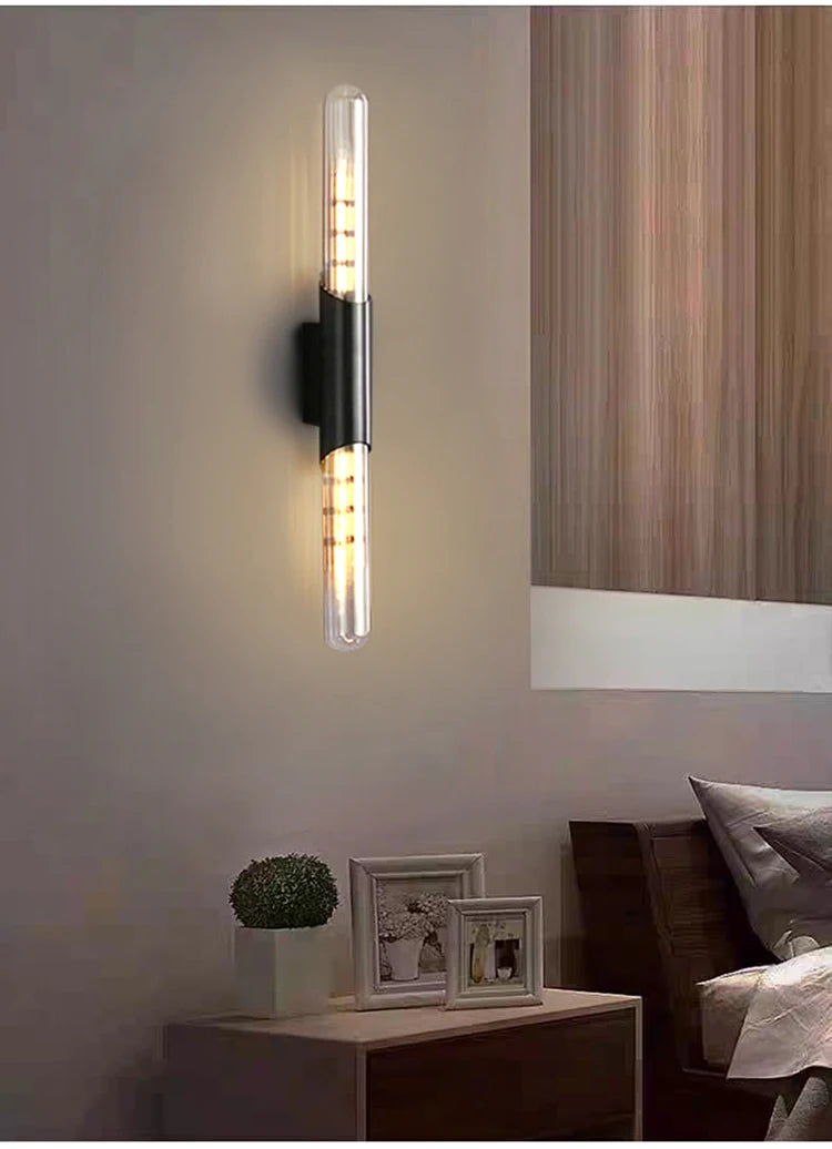 Nordic Luxury Wall Lamp E27 Bulb Is Used For Bedroom Mirror Stairs Bedside Wall Paintings Comfortable Lighting Decorative Lamps