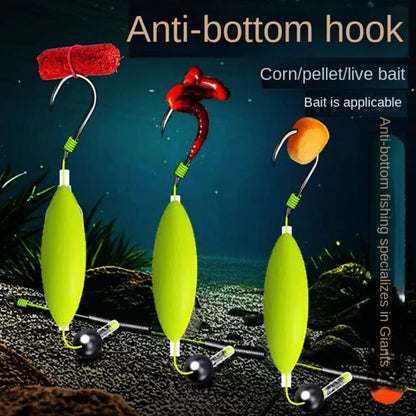 Three Hook Fishing Hair Rigs Hook Suspension Anti Bottom Carp Fishing Hook Ready Made Pesca Carp Rigs Fishing Lure